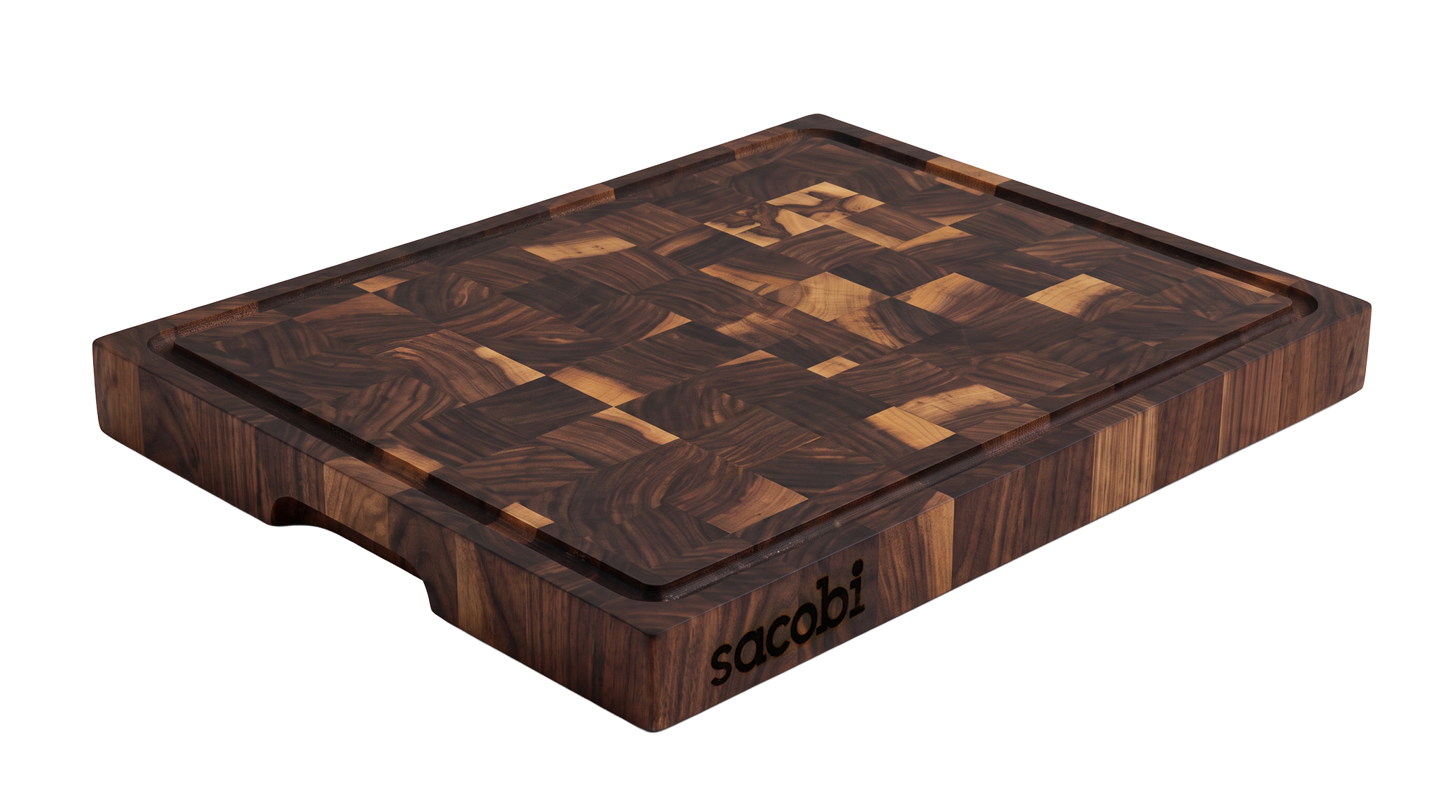 Planche de boucher en noyer 16 x 20 x 2