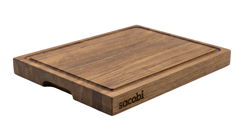 Planche de boucher en chêne blanc 16x12.50x2