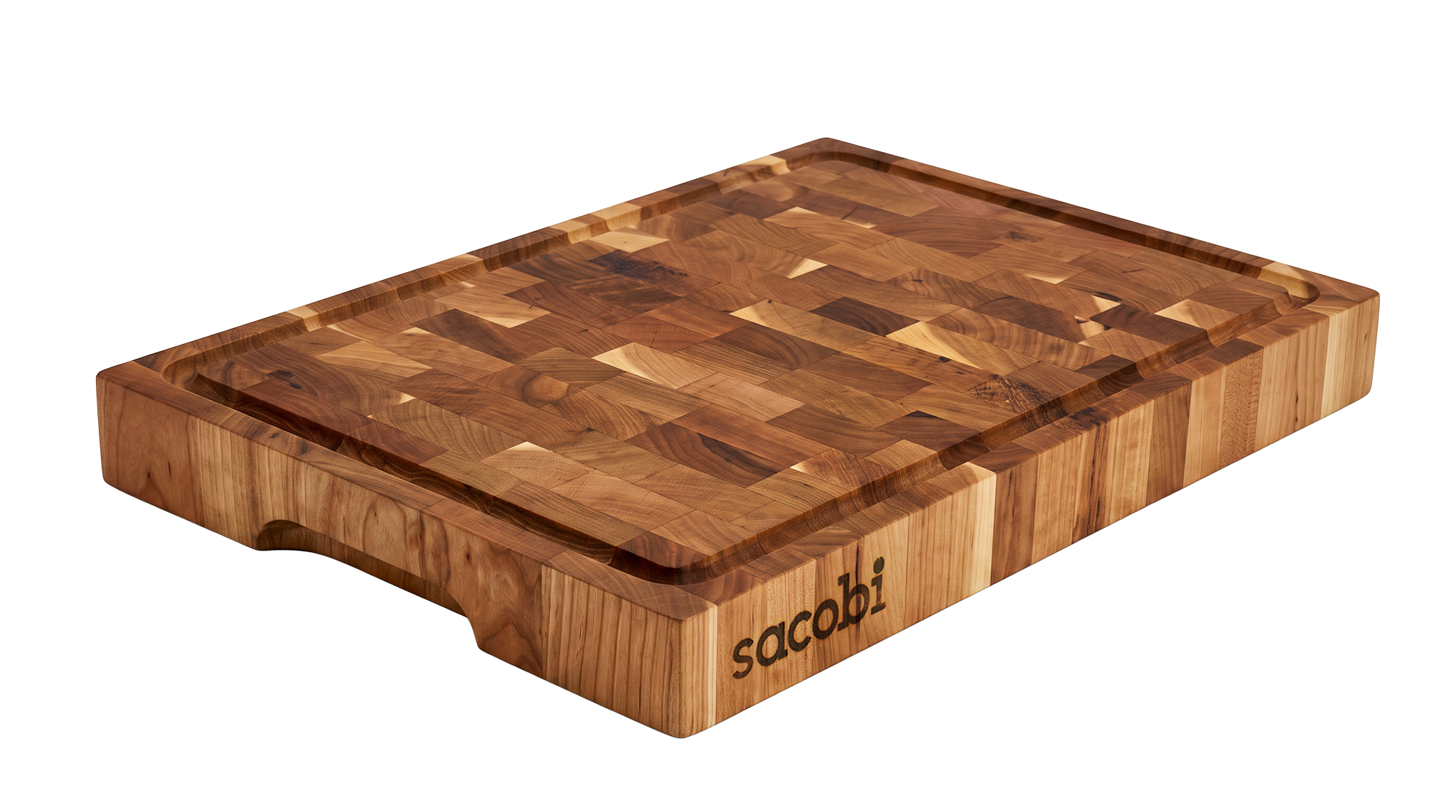 Planche de boucher en cerisier 11.75 x 16 x 2