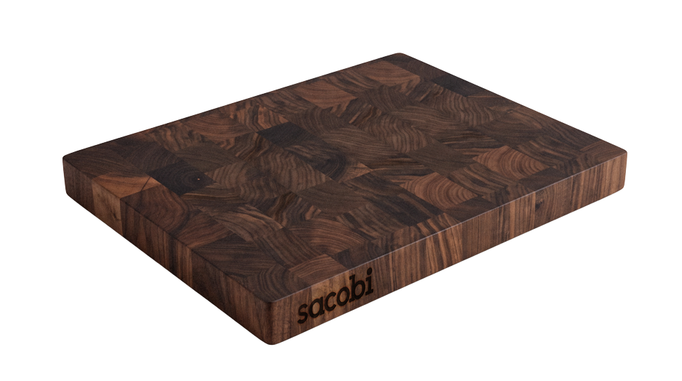 Planche de boucher en noyer 18x14x2