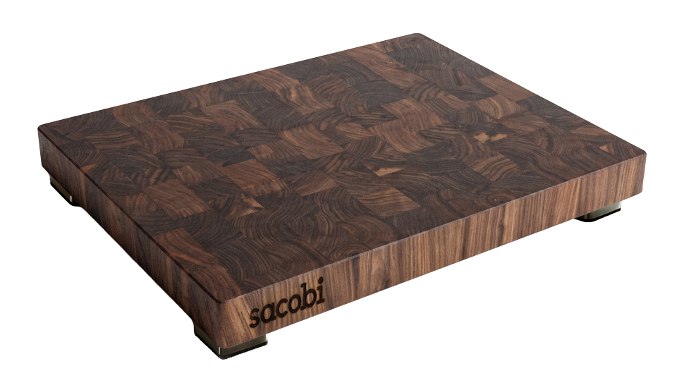 Planche de boucher en noyer 20x16x2